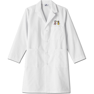 6116 Meta Unisex 40" White Labcoat. White Swan Brands