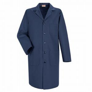 6116 Meta Unisex 40" Navy Blue Labcoat. White Swan Brands