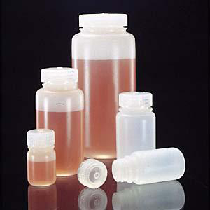 Wide-Mouth HDPE Sample Bottles, Bulk Packed. Nalgene