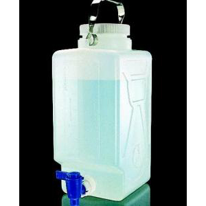 Autoclavable Rectangular Graduated Carboys with Spigot. Nalgene