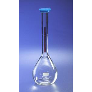 PYREX® Lifetime Red Class A Volumetric Flasks w/Snap-Cap