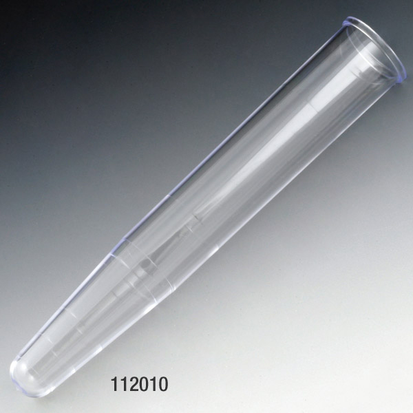 Centrifuge Tube, 16 x 100mm (12mL), PS & PP, 500/Bag, 4 Bags/Unit