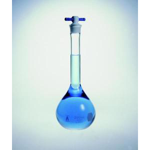 KIMAX® Class A Volumetric Flasks with Color-Coded PTFE Stopper