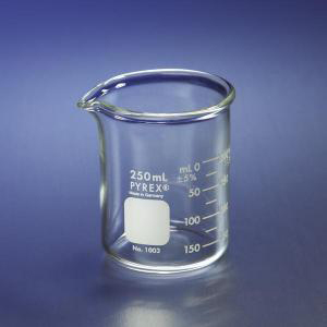 Heavy Duty Graduated Griffin Beakers. Pyrex