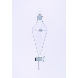 KIMAX® Squibb Pear-Shaped Separatory Funnels with Glass Stopcock