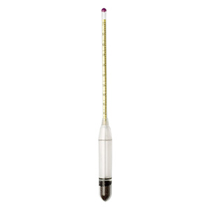 H-B DURAC B61800-1000 Salt Brine (% by weight) Shatterproof Polycarbonate Plain Form Hydrometer; Tr