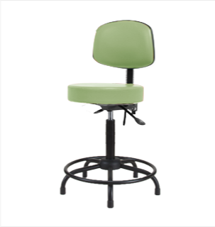 Vinyl Stool with Back