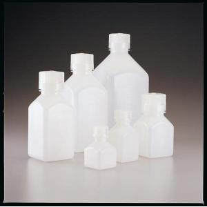 Graduated Square Bottles, Narrow-Mouth. HDPE. Nalgene