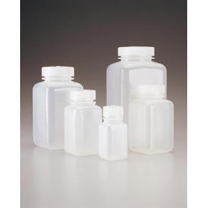 Square Wide-Mouth Bottles, Polypropylene. Nalgene