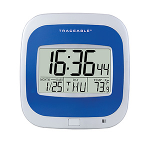 Traceable® Calendar Thermometer Clock