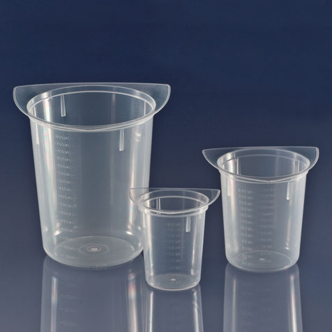 Three corner beaker,100mL,PP