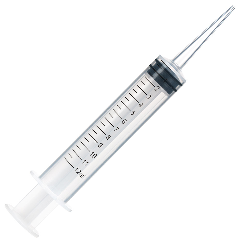 Transfer Syringe, 12cc, Straight Tip