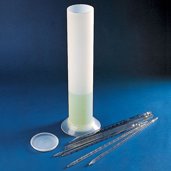 Cylinder with cap for pipettes