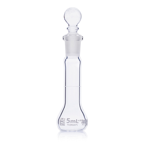 Flask, Volumetric , Globe Glass, 5mL