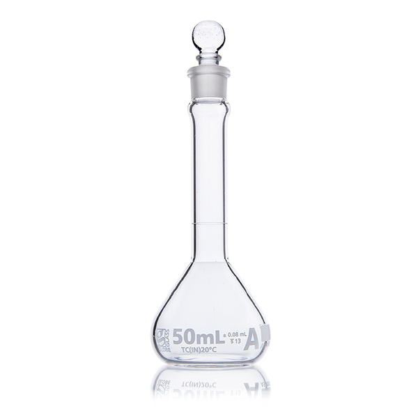 Flask, Volumetric, Globe Glass, 50mL