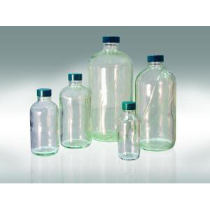 Safety Coated Boston Round Bottles. Qorpak®